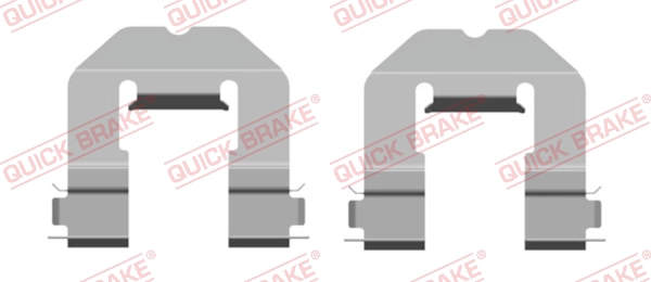 Accessory Kit, disc brake pad (109-0162R-1)