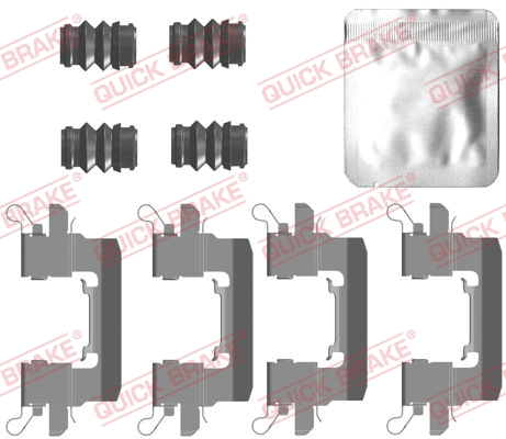 Accessory Kit, disc brake pad (109-0087)