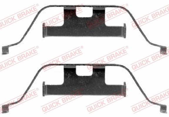 Accessory Kit, disc brake pad (109-1201)