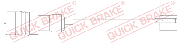 Warning Contact, brake pad wear (WS 0388 A)