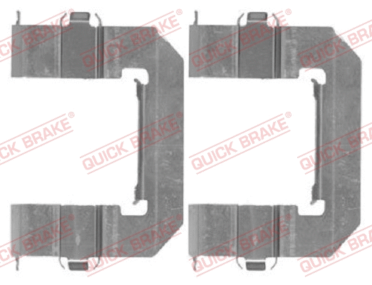 Accessory Kit, disc brake pad (109-1761-1)