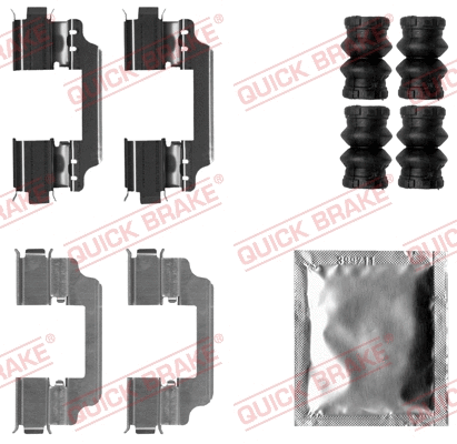 Accessory Kit, disc brake pad (109-1861)