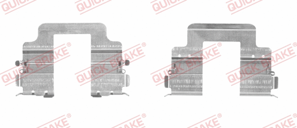 Accessory Kit, disc brake pad (109-1822R-1)