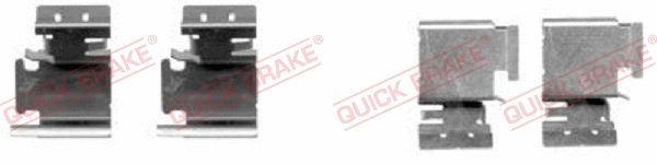 Accessory Kit, disc brake pad (109-1298-1)