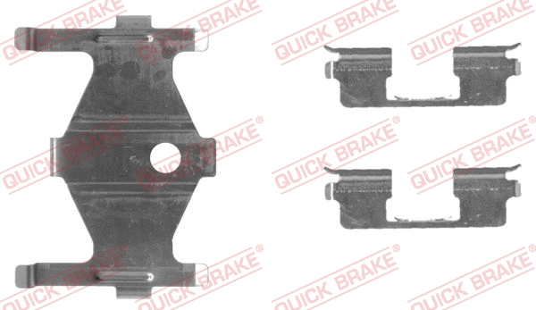 Accessory Kit, disc brake pad (109-1710-1)