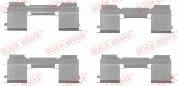 Accessory Kit, disc brake pad (109-1729)