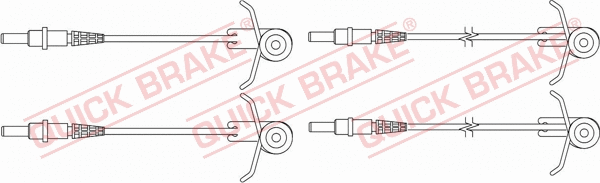 Warning Contact, brake pad wear (WS 0181 A)