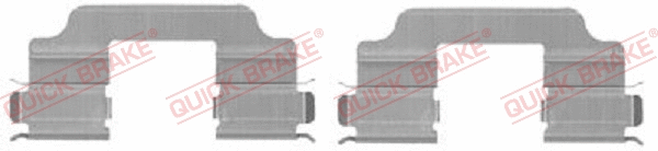 Accessory Kit, disc brake pad (109-1709-1)