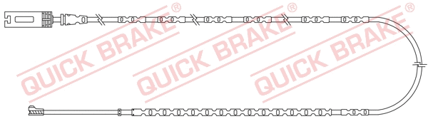 Warning Contact, brake pad wear (WS 0355 A)