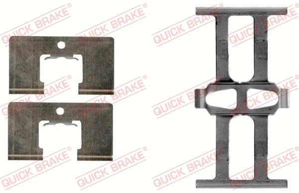Accessory Kit, disc brake pad (109-1863R-1)