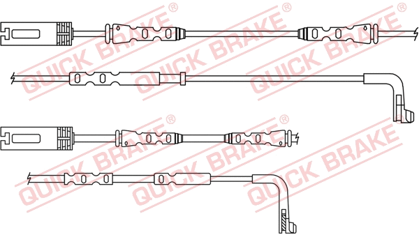 Warning Contact, brake pad wear (WS 0381 A)
