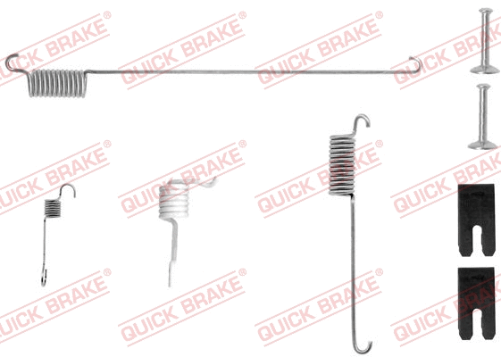 Accessory Kit, brake shoes (105-0829-1L)