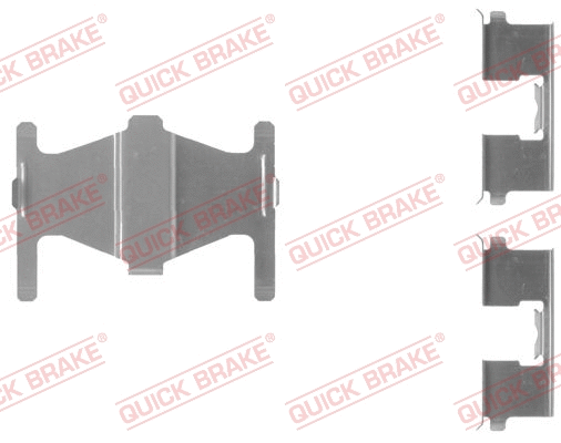 Accessory Kit, disc brake pad (109-1204-1)