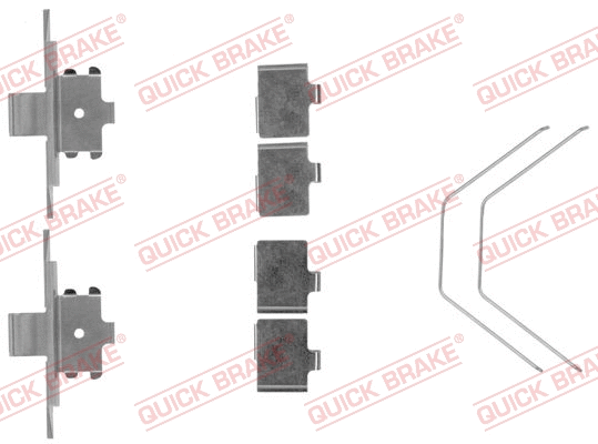 Accessory Kit, disc brake pad (109-1791R-1)