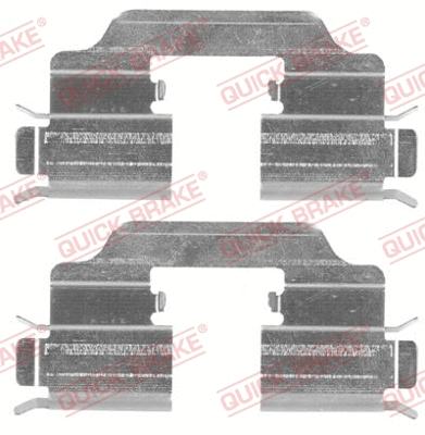 Accessory Kit, disc brake pad (109-1832R-1)