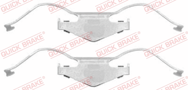 Accessory Kit, disc brake pad (109-1297)