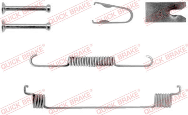Accessory Kit, brake shoes (105-0789-1R)