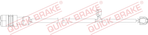 Warning Contact, brake pad wear (WS 0338 A)