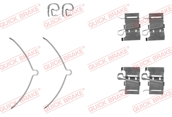 Accessory Kit, disc brake pad (109-0001R-1)