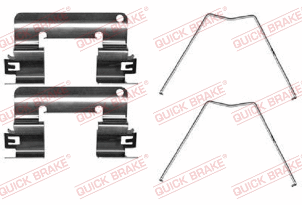 Accessory Kit, disc brake pad (109-0065R-1)