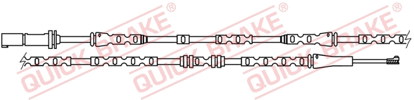 Warning Contact, brake pad wear (WS 0304 A)