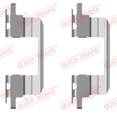 Accessory Kit, disc brake pad (109-1672-1)