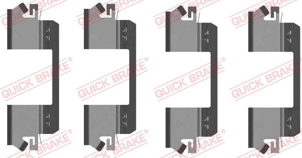 Accessory Kit, disc brake pad (109-1234)