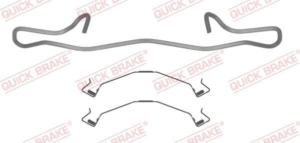 Accessory Kit, disc brake pad (109-0155R-1)