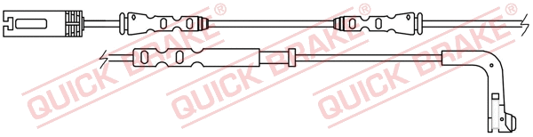 Warning Contact, brake pad wear (WS 0250 A)