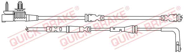 Warning Contact, brake pad wear (WS 0409 A)