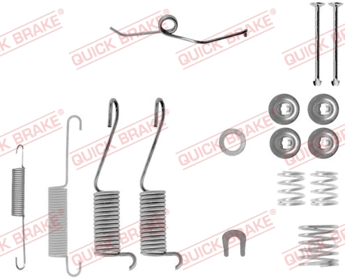 Accessory Kit, brake shoes (105-0697-1R)
