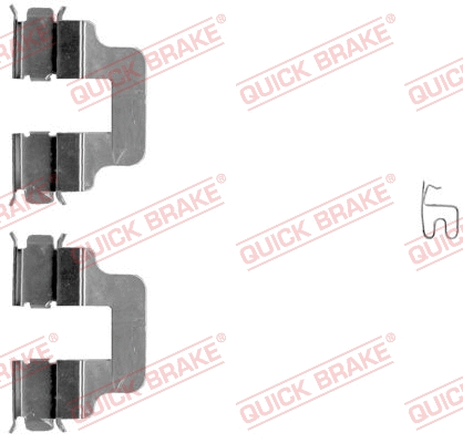 Accessory Kit, disc brake pad (109-1245-1)