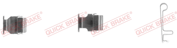 Accessory Kit, disc brake pad (109-1604-1)