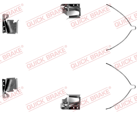 Accessory Kit, disc brake pad (109-1269-1)