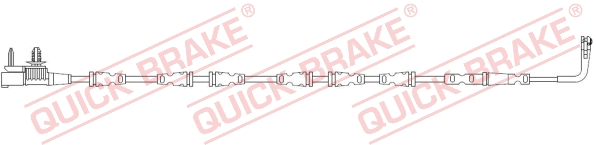 Warning Contact, brake pad wear (WS 0444 A)