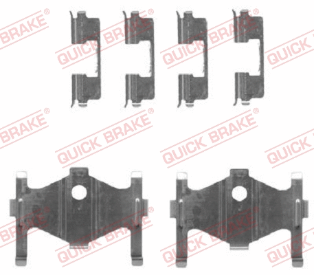 Accessory Kit, disc brake pad (109-1710)