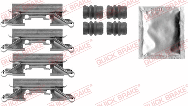 Accessory Kit, disc brake pad (109-0002)