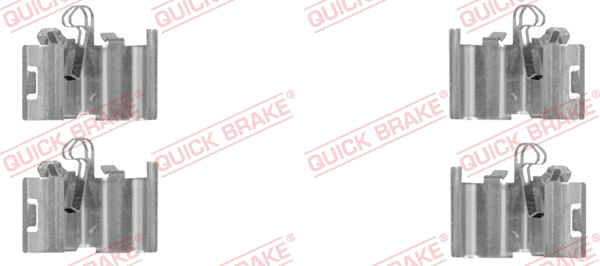 Accessory Kit, disc brake pad (109-0015R-1)