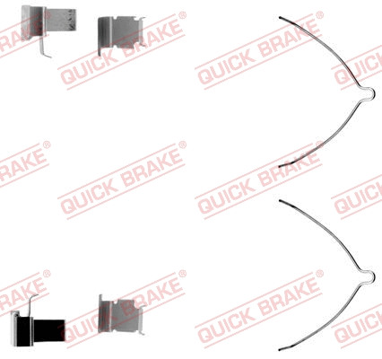 Accessory Kit, disc brake pad (109-1261-1)