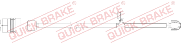 Warning Contact, brake pad wear (WS 0337 A)