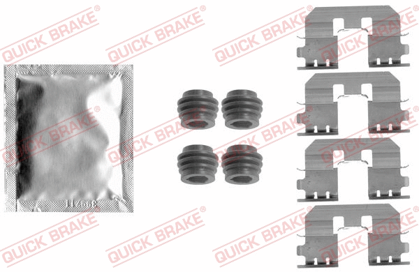 Accessory Kit, disc brake pad (109-1810)