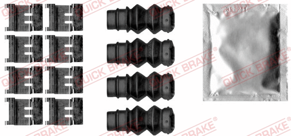 Accessory Kit, disc brake pad (109-1877)