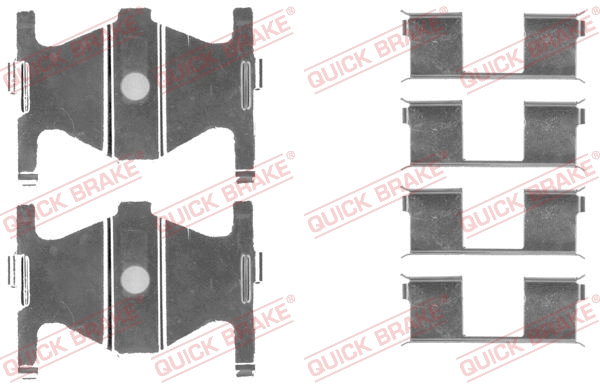 Accessory Kit, disc brake pad (109-1754)