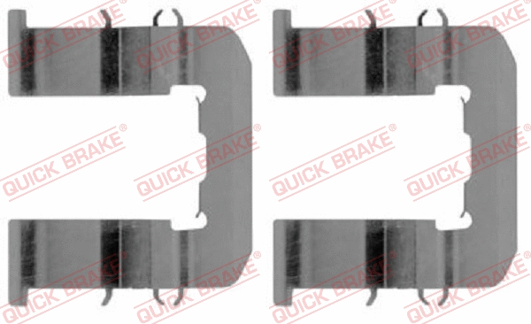 Accessory Kit, disc brake pad (109-1893R-1)