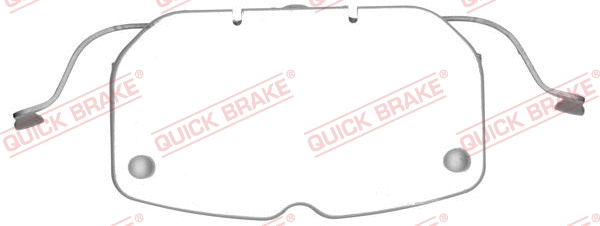 Accessory Kit, disc brake pad (109-1792R-1)