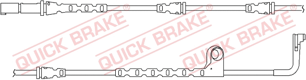 Warning Contact, brake pad wear (WS 0271 A)