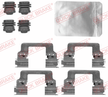 Accessory Kit, disc brake pad (109-1867)