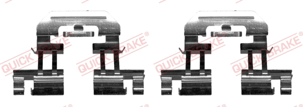 Accessory Kit, disc brake pad (109-0025R-1)