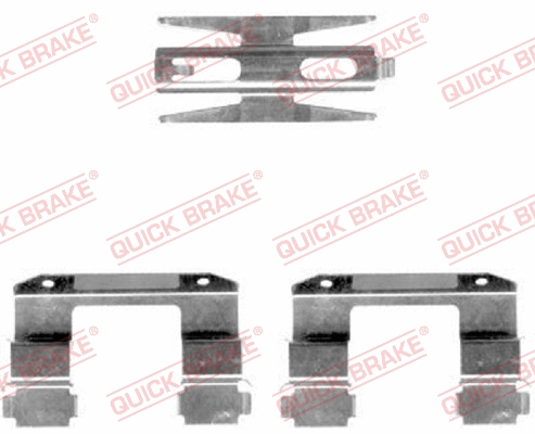 Accessory Kit, disc brake pad (109-1618-1)