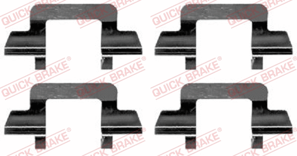 Accessory Kit, disc brake pad (109-1243)